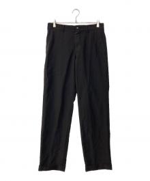 COMME des GARCONS HOMME DEUX（コムデギャルソン オム ドゥ）の古着「ウールモヘヤ スラックス」｜ブラック