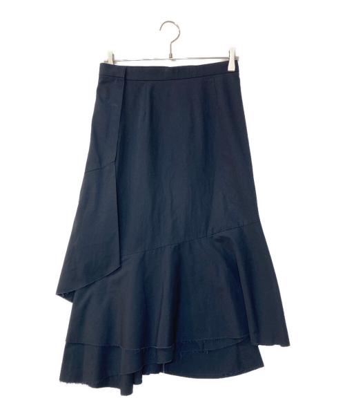 JUNYA WATANABE COMME des GARCONS（(ジュンヤワタナベ コムデギャルソン）JUNYA WATANABE COMME des GARCONS ((ジュンヤワタナベ コムデギャルソン) ラップスカート ネイビー サイズ:Mの古着・服飾アイテム