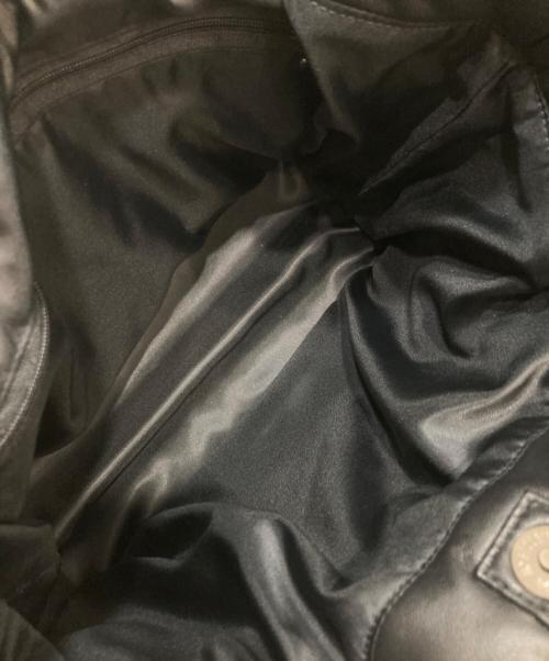 Vesgioia（ベスジョーヤ）Vesgioia (ベスジョーヤ) ラムレザーキルティングトートバッグ ブラックの古着・服飾アイテム