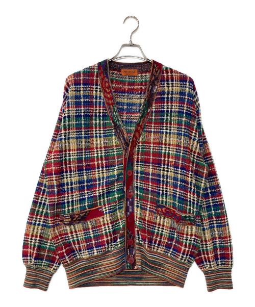 missoni（ミッソーニ）MISSONI (ミッソーニ) ニットカーディガン マルチカラー サイズ:50の古着・服飾アイテム