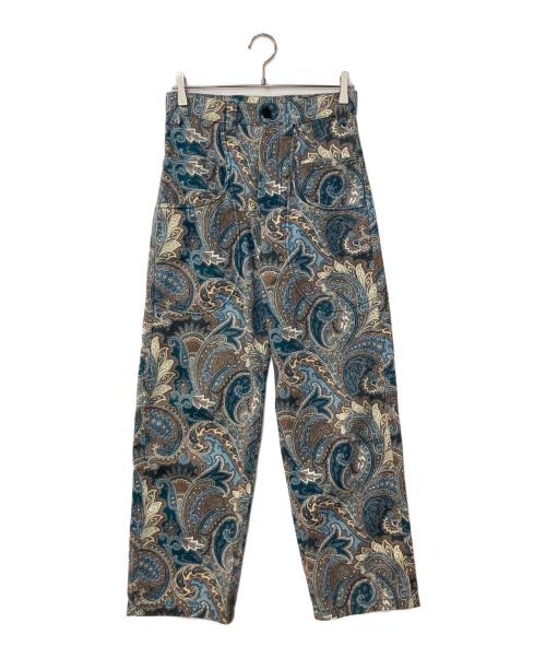 ETRO（エトロ）ETRO (エトロ) Paisley Print Pants グリーン サイズ:38の古着・服飾アイテム