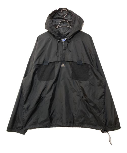 adidas（アディダス）adidas (アディダス) アノラックパーカー ブラック サイズ:2XLの古着・服飾アイテム