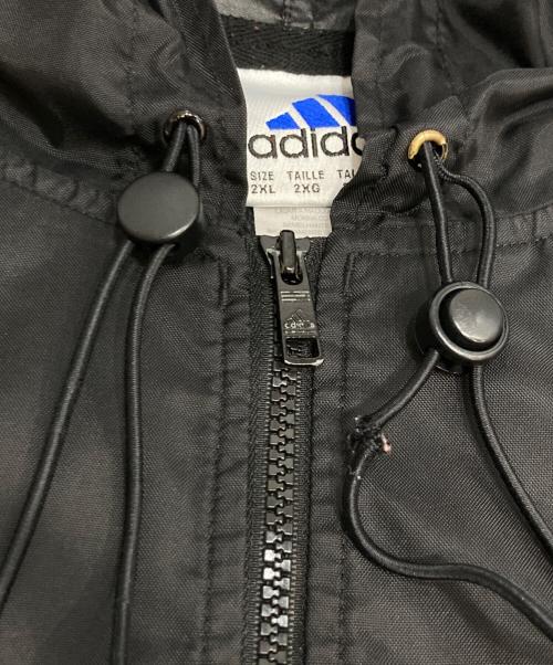 adidas（アディダス）adidas (アディダス) アノラックパーカー ブラック サイズ:2XLの古着・服飾アイテム