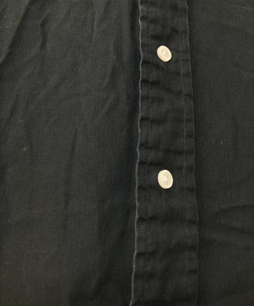 RALPH LAUREN（ラルフローレン）RALPH LAUREN (ラルフローレン) BLAKE コットンシルクシャツ ブラック サイズ:XLの古着・服飾アイテム