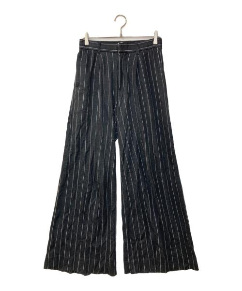 masu（エムエーエスユー）masu (エムエーエスユー) CLASSIC EASY TROUSERS ブラック サイズ:46の古着・服飾アイテム
