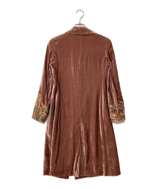 ETRO（エトロ）ETRO (エトロ) ペイズリー裏地ベロアコート ブラウン サイズ:38の古着・服飾アイテム