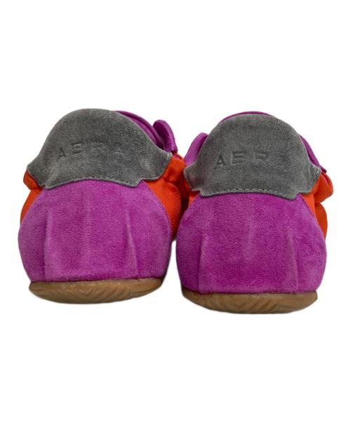 ABRA（アブラ）ABRA (アブラ) Suede Accents Ballerina Sneakers レッド×パープル サイズ:38の古着・服飾アイテム