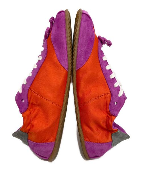 ABRA（アブラ）ABRA (アブラ) Suede Accents Ballerina Sneakers レッド×パープル サイズ:38の古着・服飾アイテム