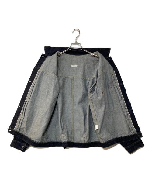 INTERIM（インテリム）INTERIM WASH HEAVY KIBATA SHUTTLE HYPER BIG WWII 1ST DENIM JACKET ウォッシュ ヘビー キバタ シャトル ハイパービッグ WWII ファースト デニムジャケット サイズ:4の古着・服飾アイテム