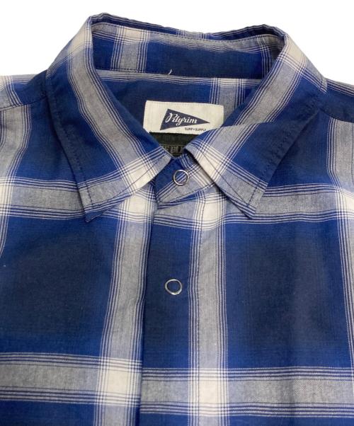 Pilgrim Surf+Supply（ピルグリム サーフサプライ）Pilgrim Surf+Supply (ピルグリム サーフサプライ) BLUE LUG (ブルーラグ) MAX VENTILATION SHIRT ブルー サイズ:Mの古着・服飾アイテム