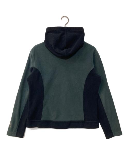 Patagonia（パタゴニア）Patagonia (パタゴニア) フリースジップフーディー グリーン×ブラック サイズ:Lの古着・服飾アイテム
