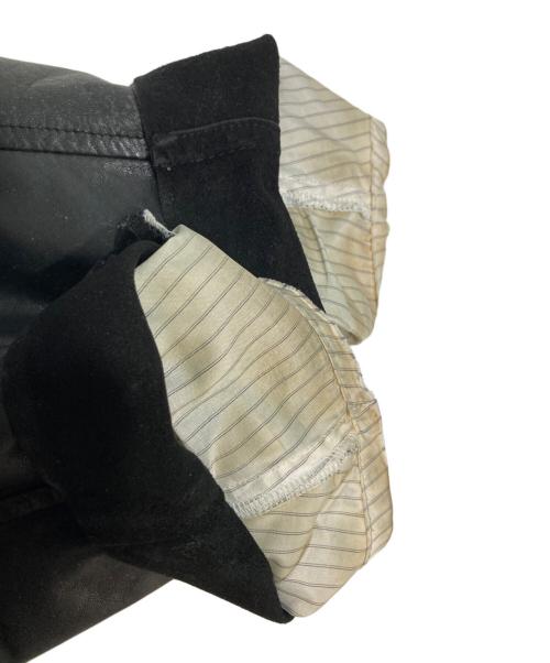 DIESEL Black Gold（ディーゼル ブラック ゴールド）DIESEL Black Gold (ディーゼル ブラック ゴールド) ラムレザーシングルライダースジャケット ブラック サイズ:46の古着・服飾アイテム