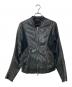 DIESEL Black Gold（ディーゼル ブラック ゴールド）の古着「ラムレザーシングルライダースジャケット」｜ブラック