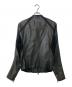 DIESEL Black Gold (ディーゼル ブラック ゴールド) ラムレザーシングルライダースジャケット ブラック サイズ:46：12000円
