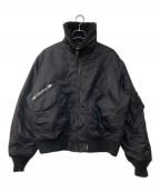 WTAPSダブルタップス）の古着「ボンバージャケット/ES / JACKET / NYLON. SATIN. CORDURA(R) / BLACK」｜ブラック