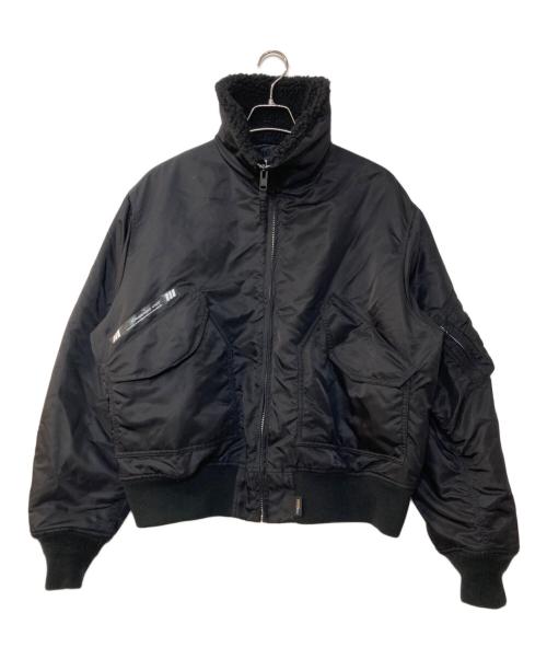 WTAPS（ダブルタップス）WTAPS (ダブルタップス) ボンバージャケット/ES / JACKET / NYLON. SATIN. CORDURA(R) / BLACK ブラック サイズ:03の古着・服飾アイテム