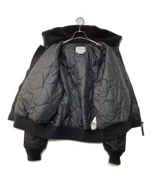 WTAPS（ダブルタップス）WTAPS (ダブルタップス) ボンバージャケット/ES / JACKET / NYLON. SATIN. CORDURA(R) / BLACK ブラック サイズ:03の古着・服飾アイテム