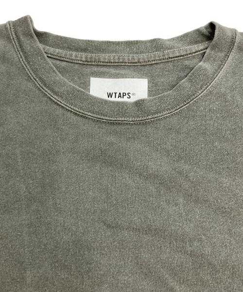 WTAPS（ダブルタップス）WTAPS (ダブルタップス) プレーティング天竺 顔料染めカットソー/SIGN-OD / LS / COTTON グリーン サイズ:02の古着・服飾アイテム