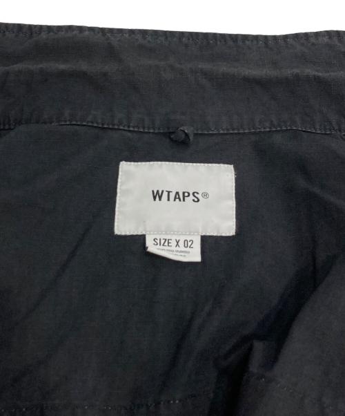 WTAPS（ダブルタップス）WTAPS (ダブルタップス) リップストップコットン ミリタリーシャツジャケット/JMOD 02 / LS / COTTON. RIPSTOP ブラック サイズ:02の古着・服飾アイテム