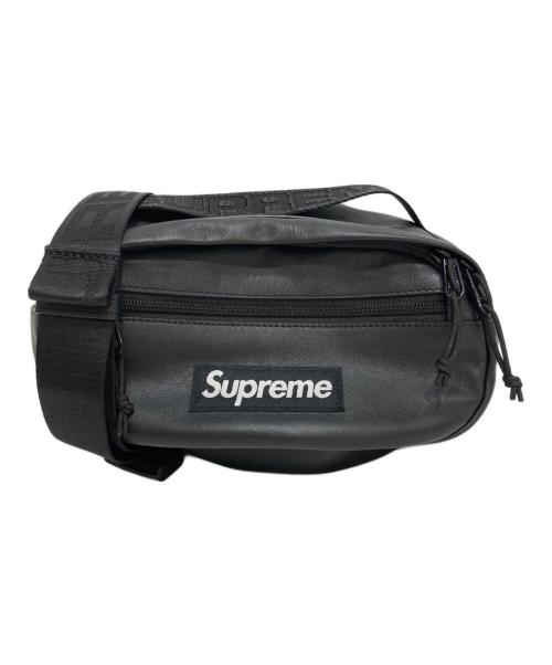 SUPREME（シュプリーム）SUPREME (シュプリーム) Leather Waist Bag レザー ウエスト バッグ ブラックの古着・服飾アイテム
