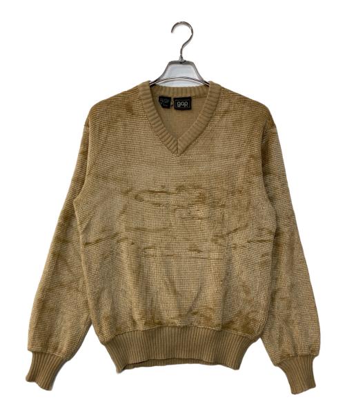 GAP（ギャップ）GAP (ギャップ) Vネックニット ブラウン サイズ:Lの古着・服飾アイテム