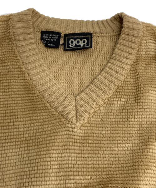 GAP（ギャップ）GAP (ギャップ) Vネックニット ブラウン サイズ:Lの古着・服飾アイテム