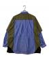seesew (シーソー) FAKE BLOCKING OVER SHIRT/フェイクブロッキングオーバーシャツ ブルー×オリーブ サイズ:M：7000円