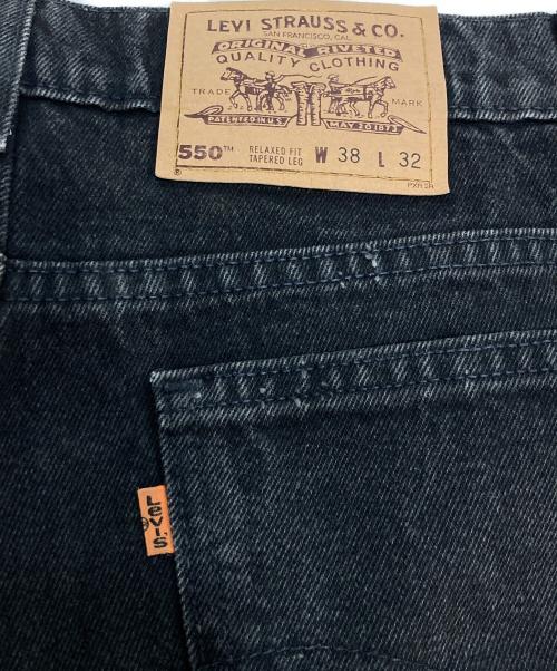 LEVI'S（リーバイス）LEVI'S (リーバイス) 90’s 550後染めブラックデニムパンツ ブラック サイズ:W38の古着・服飾アイテム