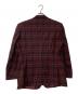 Yves Saint Laurent (イヴサンローラン) 80s プレイドチェック テーラードジャケット ボルドー サイズ:C-100 W-90 T-180：10000円
