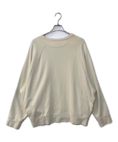 Calvin Klein（カルバンクライン）Calvin Klein (カルバンクライン) オーバーサイズクルーネックスウェット アイボリー サイズ:Mの古着・服飾アイテム