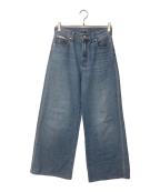ck Calvin Kleinシーケーカルバンクライン）の古着「THE WIDE LEG WASHED SHORE」｜インディゴ