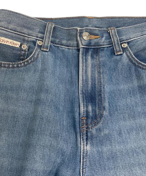 ck Calvin Klein（シーケーカルバンクライン）ck Calvin Klein (シーケーカルバンクライン) THE WIDE LEG WASHED SHORE インディゴ サイズ:26の古着・服飾アイテム