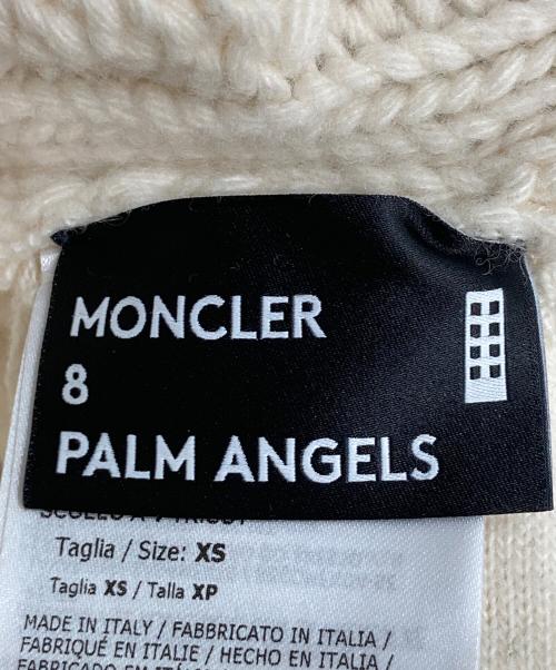 MONCLER GENIUS（モンクレール ジーニアス）MONCLER GENIUS (モンクレール ジーニアス) Palm Angels (パーム エンジェルス) ケーブルVネックニット ホワイト サイズ:XSの古着・服飾アイテム