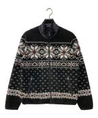 POLO RALPH LAURENポロ・ラルフローレン）の古着「ノルディック柄フリースジャケット」｜ブラック