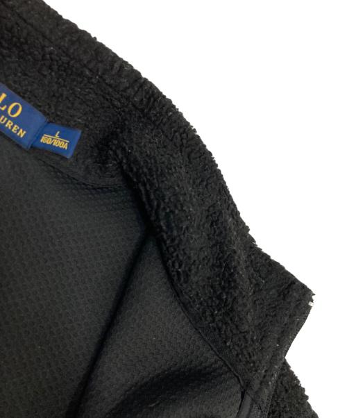 POLO RALPH LAUREN（ポロ・ラルフローレン）POLO RALPH LAUREN (ポロ・ラルフローレン) ノルディック柄フリースジャケット ブラック サイズ:Lの古着・服飾アイテム