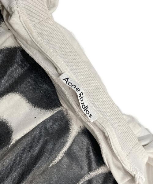 Acne studios（アクネ ストゥディオズ）ACNE STUDIOS (アクネ ストゥディオズ) スプレーロゴTシャツ ホワイト サイズ:Sの古着・服飾アイテム
