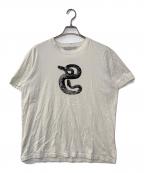 JOHN LAWRENCE SULLIVANジョン ローレンス サリバン）の古着「SNAKE PRINT T-SHIRT」｜ホワイト
