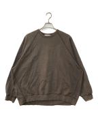 Graphpaperグラフペーパー）の古着「Compact Terry Crew Neck」｜ブラウン