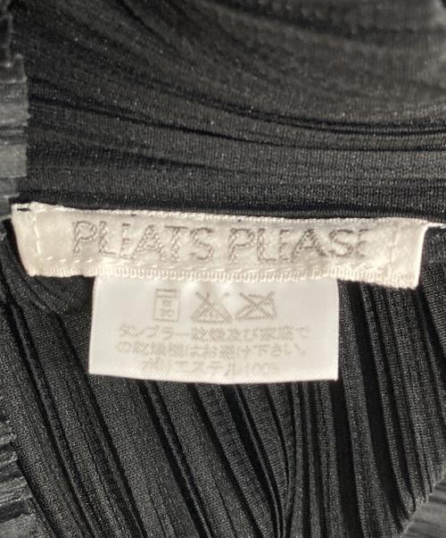 PLEATS PLEASE（プリーツプリーズ）PLEATS PLEASE (プリーツプリーズ) 半袖プリーツカットソー ブラック サイズ:4の古着・服飾アイテム