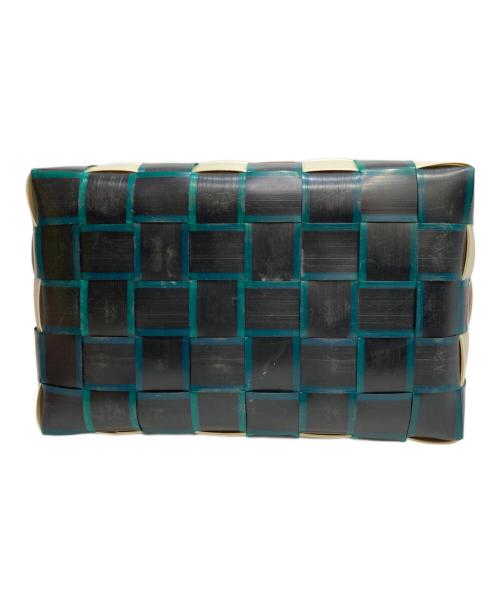 MARNI（マルニ）MARNI (マルニ) MARKET TAPE MINI BASKET グリーン×ベージュの古着・服飾アイテム