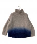 Mame Kurogouchiマメクロゴウチ）の古着「Fur Knitted High Neck Top」｜グレー