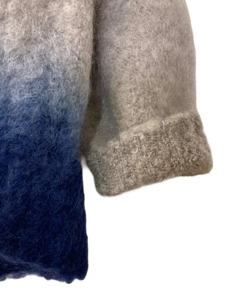 Mame Kurogouchi（マメクロゴウチ）mame kurogouchi (マメクロゴウチ) Fur Knitted High Neck Top グレー サイズ:2の古着・服飾アイテム