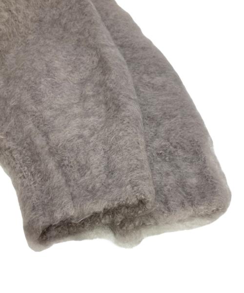 Mame Kurogouchi（マメクロゴウチ）mame kurogouchi (マメクロゴウチ) Fur Knitted High Neck Top グレー サイズ:2の古着・服飾アイテム