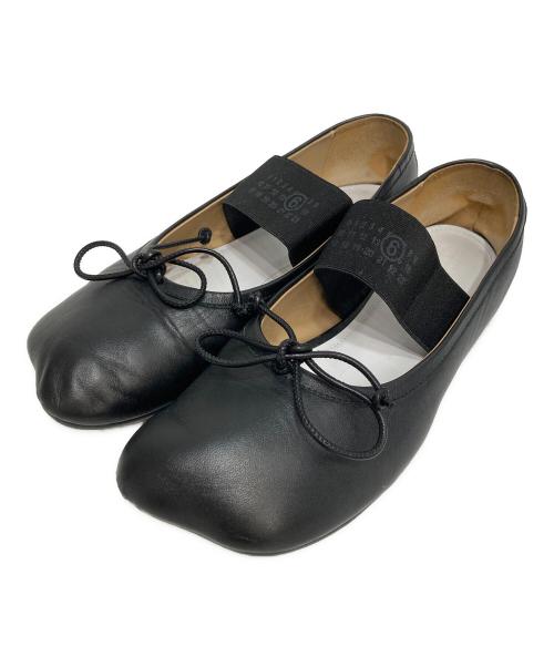 MM6 Maison Margiela（エムエムシックスメゾンマルジェラ）MM6 Maison Margiela (エムエムシックスメゾンマルジェラ) ニューメリック アナトミック バレエシューズ ブラック サイズ:38の古着・服飾アイテム