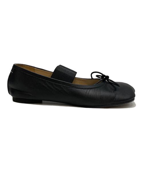MM6 Maison Margiela（エムエムシックスメゾンマルジェラ）MM6 Maison Margiela (エムエムシックスメゾンマルジェラ) ニューメリック アナトミック バレエシューズ ブラック サイズ:38の古着・服飾アイテム