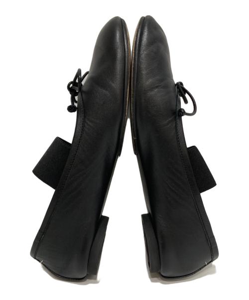 MM6 Maison Margiela（エムエムシックスメゾンマルジェラ）MM6 Maison Margiela (エムエムシックスメゾンマルジェラ) ニューメリック アナトミック バレエシューズ ブラック サイズ:38の古着・服飾アイテム