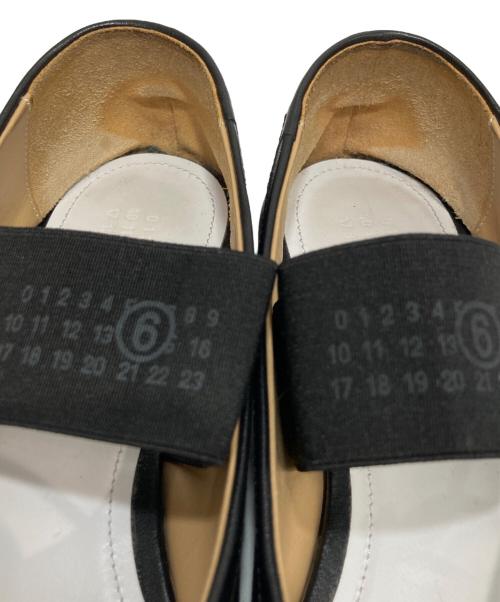 MM6 Maison Margiela（エムエムシックスメゾンマルジェラ）MM6 Maison Margiela (エムエムシックスメゾンマルジェラ) ニューメリック アナトミック バレエシューズ ブラック サイズ:38の古着・服飾アイテム
