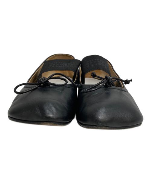 MM6 Maison Margiela（エムエムシックスメゾンマルジェラ）MM6 Maison Margiela (エムエムシックスメゾンマルジェラ) ニューメリック アナトミック バレエシューズ ブラック サイズ:38の古着・服飾アイテム