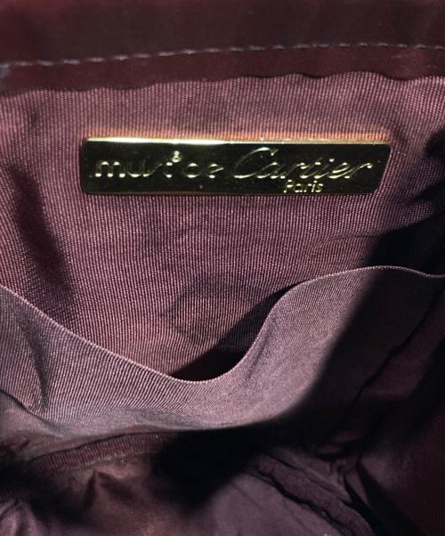 Cartier（カルティエ）Cartier (カルティエ) マストライン 巾着ショルダーバッグ ブラウンの古着・服飾アイテム
