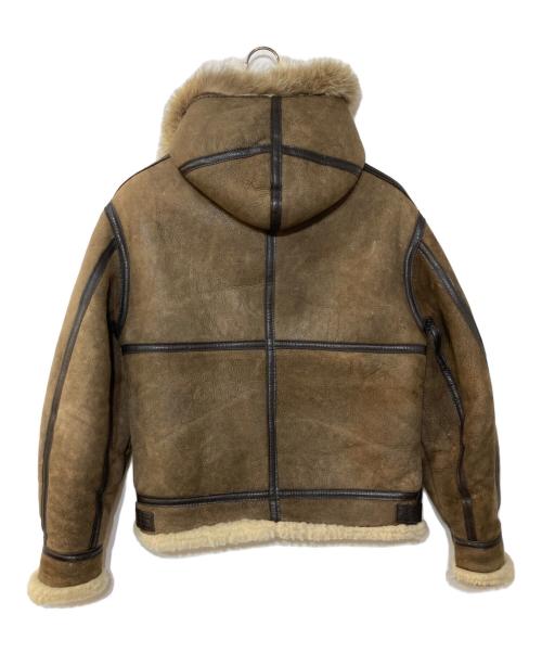 AVIREX（アヴィレックス）AVIREX (アヴィレックス) フード付きB－3ムートンフライトジャケット ブラウン サイズ:36の古着・服飾アイテム